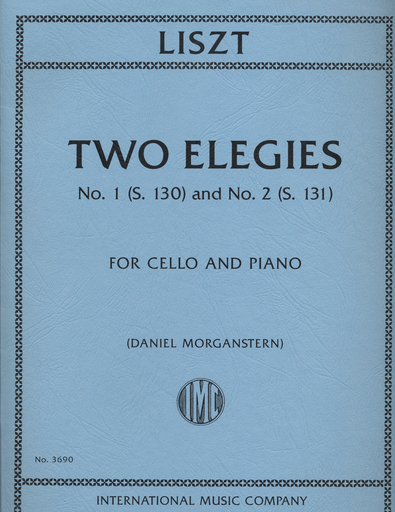 Liszt, Franz (Morganstern): two Elegies No. 1 (S.130) and No. 2 (S.131) for cello and piano