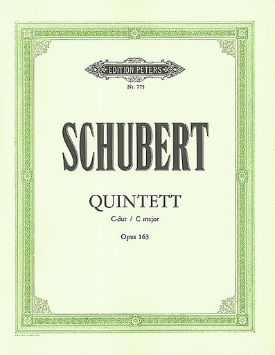 Schubert, F.: Quintet in C Op.163/D956 (2 violins, viola, and 2 cellos)
