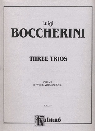 Boccherini, Luigi: 3 Trios Op.38 (violin, Viola, Cello)