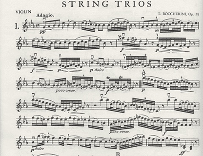 Boccherini, Luigi: 3 Trios Op.38 (violin, Viola, Cello)