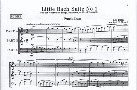 Bach, J.S. (Morsch): Suite No.1 (mixed strings and winds)