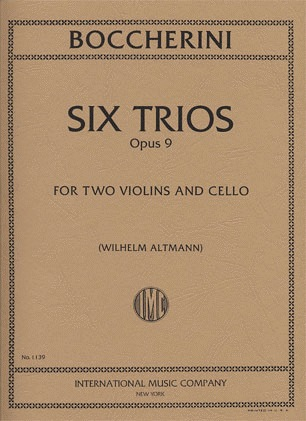 Boccherini, L.: Trio Op.9 (2 violins & cello)