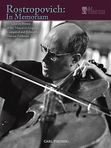 Feldman, Marion: Rostropovich: In Memoriam-9 Solos in Honor of the Maestro's Legacy (cello & piano)