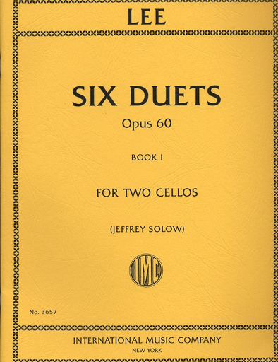 Lee (Solow): 6 Duets Op.60, Vol.1 (2 Cellos)