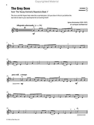O'Leary, Jessica (editor): The Best of Grade 1 Violin-A Compilation of the best Grade 1 violin pieces ever selected by the major examination boards