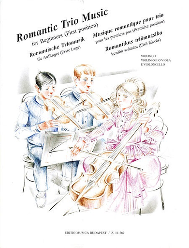 Pejtsik: Romantic Trio Music for Beginners (2 violins/cello or violin/viola/cello) score & parts, Edito Musica Budapest