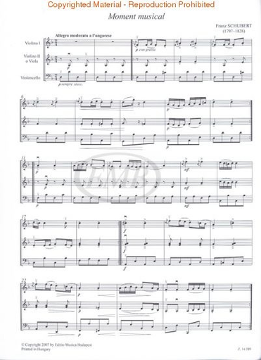 Pejtsik: Romantic Trio Music for Beginners (2 violins/cello or violin/viola/cello) score & parts, Edito Musica Budapest