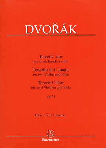 Dvorak: Terzetto in C Major, Op.74 (2 violins & viola) Barenreiter