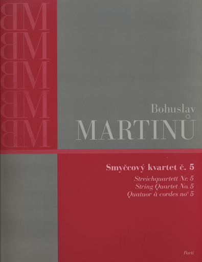Martinu, Bohuslav: String Quartet No. 5, Barenreiter
