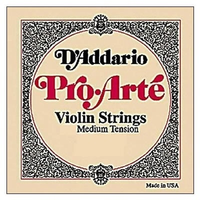 D'Addario Pro-Arté violin string set, 4/4 (w. aluminum D)