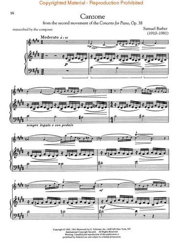 Schirmer, G.S.: The Violin Collection-Intermediate to Advanced (violin, piano, CD)