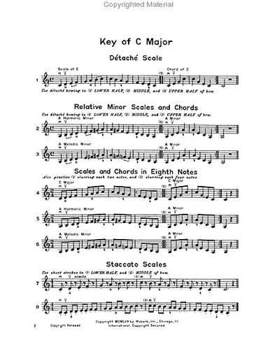 Whistler, H. & Hummel, H.: Intermediate Scales and Bowings for Strings (violin)