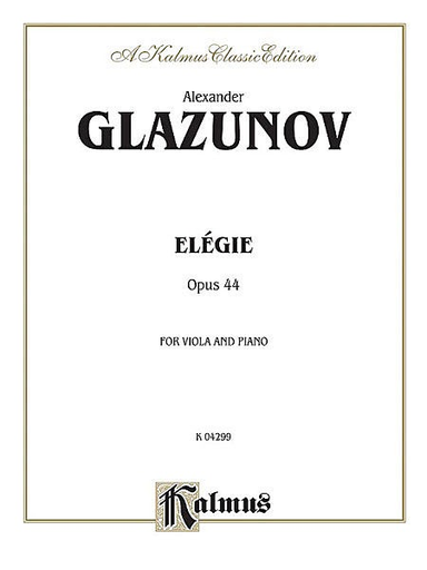 Glazunov, Alexander: Elegy Op.44 (Viola & Piano)