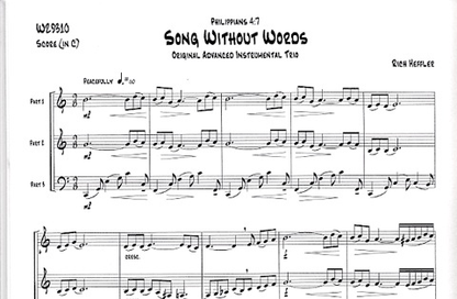 Heffler, Rich: Song Without Words (2 violins & cello)