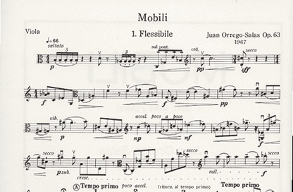 Orrego-Salas: Mobili (Viola)