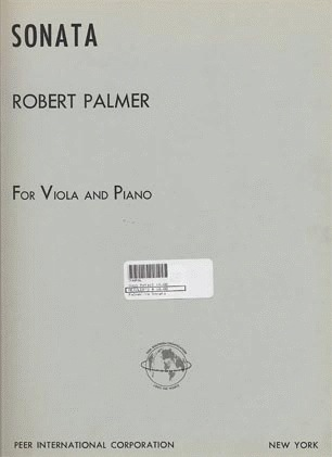 Palmer, Robert: Sonata (Viola)