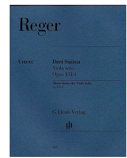 Reger, M. (Beyer, ed.): Three Suites, Op.131d, urtext, (viola)