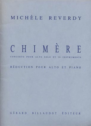Reverdy, Michele: Chimere (viola & piano)