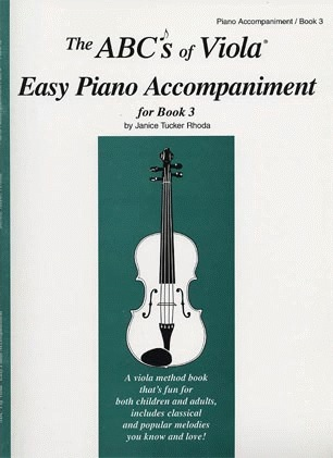 Rhoda: The ABC's of Viola, Bk.3 (piano accompaniment)
