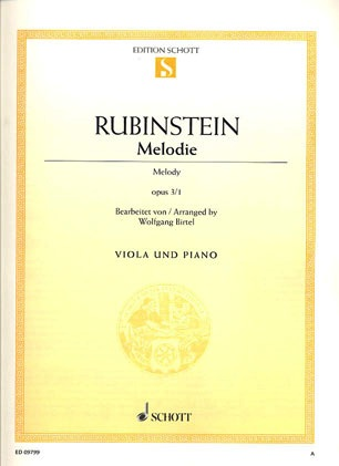 Rubenstein, Anton: Melodie Op.3 #1 (viola & piano)