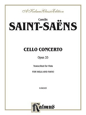 Saint-Saens, Camille: Concerto #1 in A minor, Op.33 (viola & piano) transcribed