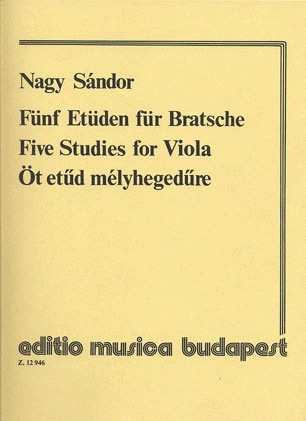 Sandor, Nagy: Five Studies for Viola