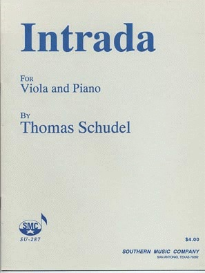 Schudel, Thomas: Intrada (viola & piano)
