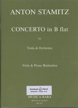 Stamitz, Anton: Concerto in Bb (viola & piano)
