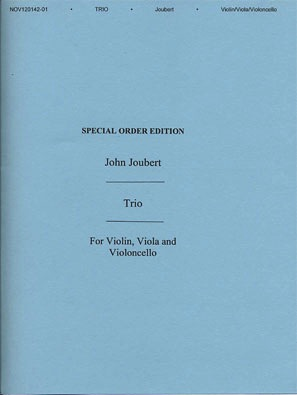 Joubert, John: Trio Op. 30 (violin, Viola, Cello)