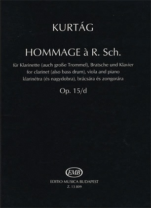 Kurtag, Gyorgy: Homage to R.Schumann Op.15 (clarinet, Viola, Piano)
