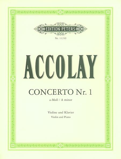 Accolay (Matz): Concerto No. 1 in a minor