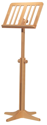 K&M wood music stand with slats, Model 116/1