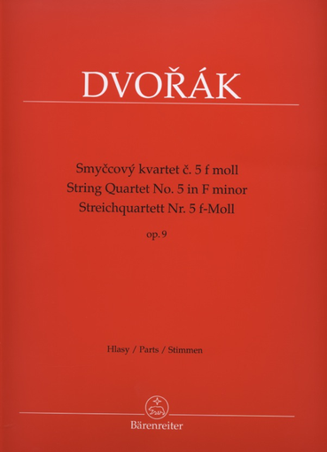 Dvorak, Antonin: String Quartet No. 5 in f minor Op. 9,  Barenreiter