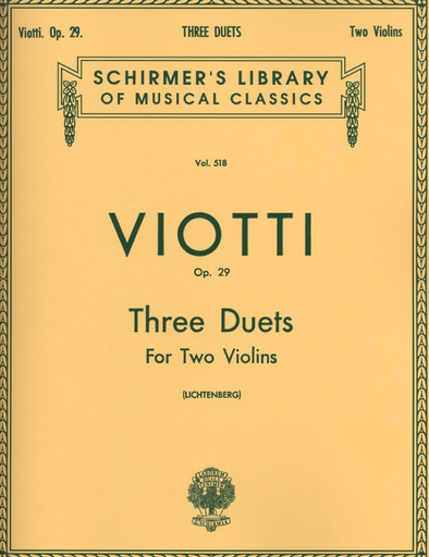 Viotti, G.B.: Three Duets Op.29 (2 violins) SCHIRMER