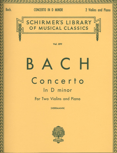 Bach, J.S. (Herrmann): Concerto in D minor, BWV1043 (2 violins, and piano)