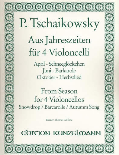 Tchaikovsky, P.I.: From Seasons (4 cellos)