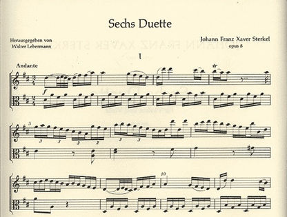 Sterkel, JFX: 6 Duets Op.8 (Violin & Viola)