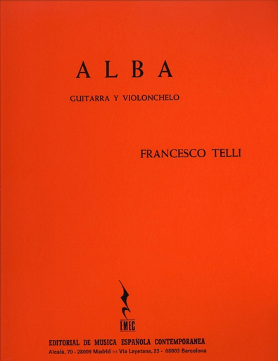 Telli, Francesco: Alba (cello & guitar)
