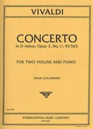 Vivaldi : Concerto in d minor F.I.#11 (2 violins & piano) IMC
