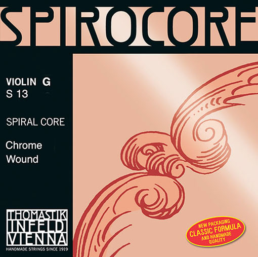 SPIROCORE violin G string, steel core, chrome-wound, by Thomastik-Infeld