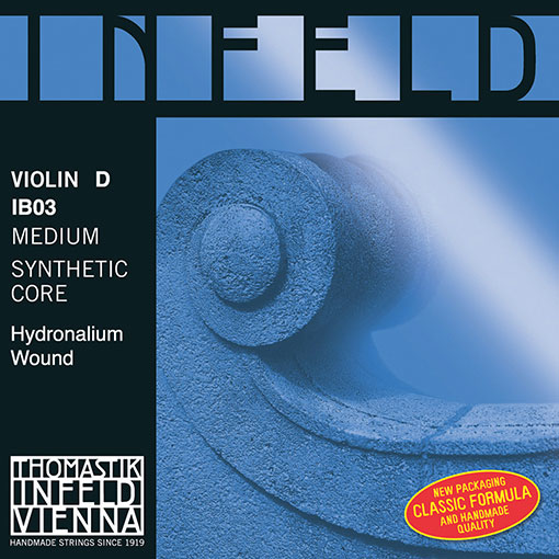 INFELD BLUE violin D string, hydronalium-wound, medium, by Thomastik-Infeld