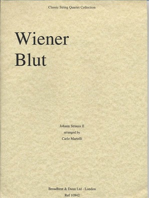 Strauss, Johann (Martelli): Wiener Blut (string quartet)