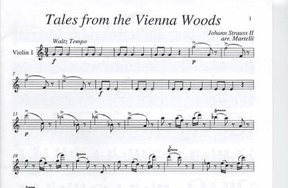 Strauss, Johann (Martelli): Tales from the Vienna Woods (string quartet)