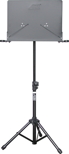 Audio 2000's solid-desk music stand, black, 26'' to 46''