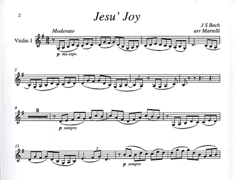 Bach, J.S. (Martelli): Jesu Joy of Man's Desiring (string quartet)