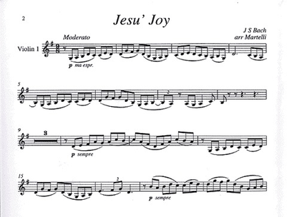 Bach, J.S. (Martelli): Jesu Joy of Man's Desiring (string quartet)