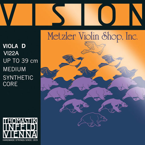 VISION viola D string, aluminum wound, medium, by Thomastik-Infeld