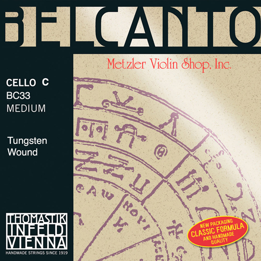 BELCANTO cello C string, tungsten wound, medium, by Thomastik-Infeld