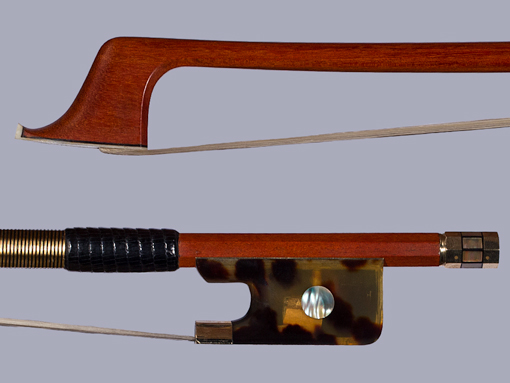 Fine cello bow, gold & tortoise | Metzler Violins 81.2g