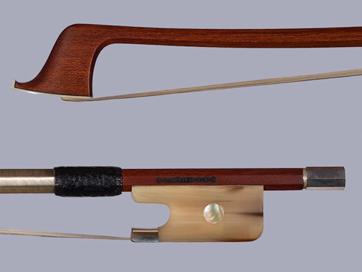 *K. MÜLLER*** Pernambuco cello bow horn/silver, GERMANY